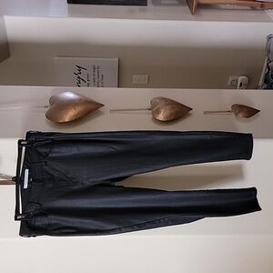 Celebrity Pink Coated Skinny Ankle Jeans Black size 18 NWOT